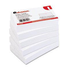 

** Unruled Index Cards, 3 x 5, White, 500/Pack **