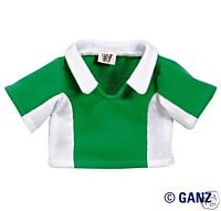 Webkinz Clothes - Green and White Fleecy