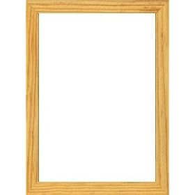 Classic square-corner in natural wood - 5x7
