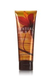 Bath and Body Works Sensual Amber Body Cream, Signature Collection, New Packaging, 8 oz.