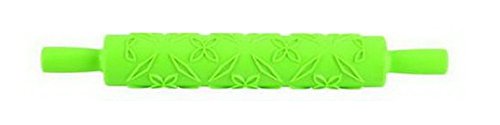 

happu-store Healthy Embossed Rolling Pin Fondant Cake Paste Gum Embossing Sugarcraft Decorating