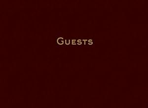 Guests: Burgundy Guest Book, Guest Registry, Guest Sign-In Book