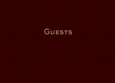 Guests: Burgundy Guest Book, Guest Registry, Guest Sign-In Book