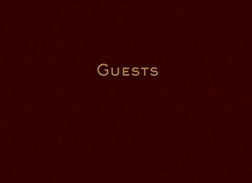 Guests: Burgundy Guest Book, Guest Registry, Guest Sign-In Book by Rustic Design Studios