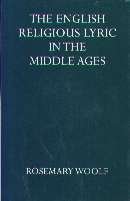 The English religious lyric in the Middle Ages by Rosemary Woolf