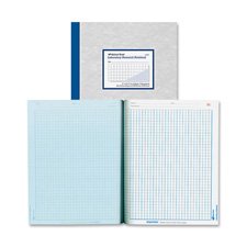 

Lab Notebook,W/Carbon,4x4 Quad,100 Sheets,9-1/4""x11"",Gray, Sold as 1 Each