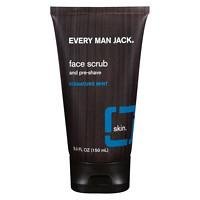 Every Man Jack Face Scrub and Pre-Shave, Signature Mint, 5 oz
