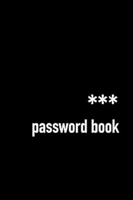 Password Book: 200 passwords, 50 pages, 4x6 in