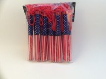 USA American Flag Design Pen With Lanyard.( Lot of 12)