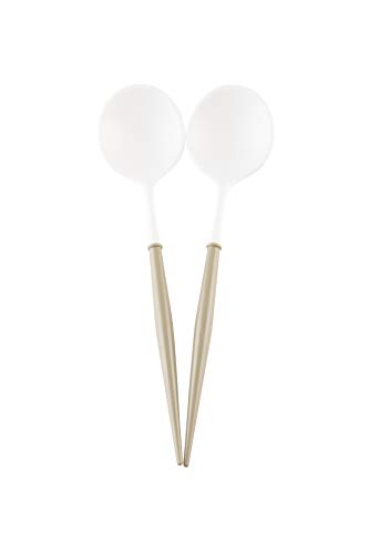 Algopix Similar Product 3 - Sophistiplate Serving Spoons White Top