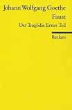 Faust 1. Der Tragödie erster Teil. - Johann Wolfgang. Goethe