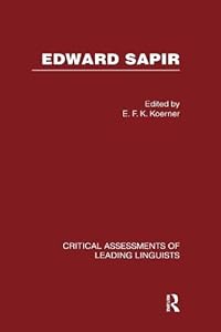 Edward Sapir:Crit Assessmnt V3
