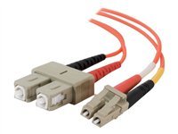 

C2G / Cables to Go 14516 LC/SC Duplex 50/125 Multimode Fiber Patch Cable (2 Meters, Orange)