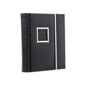 Flashpoint Front Overlapping Repositionable Self Adhesive Album, Holds 40 10 x 10 Photos, Color: Black.