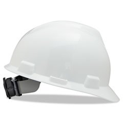 

-- V-Gard Hard Hats, Fas-Trac Ratchet Suspension, Size 6 1/2 - 8, White