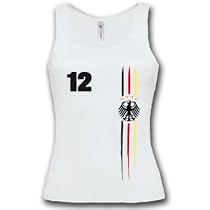 DEUTSCHLAND FUSSBALL EM 2012 FANSHIRT 23 VERSCHIEDENE MOTIVE - Frauen Tank Top Gr. S bis XL