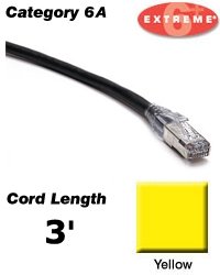 Algopix Similar Product 17 - Leviton PCORD C6A FTP 3' YL