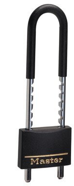 

Master Lock Padlock 2" Keyed Different Steel Black Clamshell