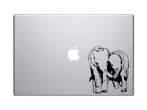 Elephants in Love Safari Macbook Ipad Decal Skin Sticker Laptop