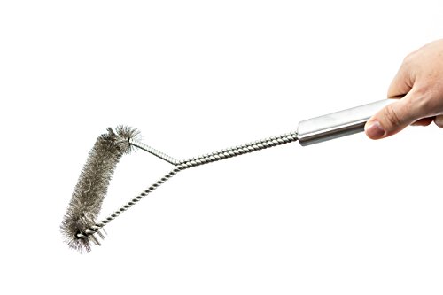 Grill Brush - Heavy-duty BBQ Grill Brush with Long Handle - Stainless Steel Bristles - A Must-have for Your Grill Accessories - 100% Money Back Guarantee!