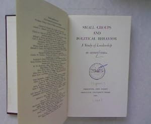 Small Groups and Political Behavior: A Study of Leadership (Princeton Legacy Library) by Sidney Verba