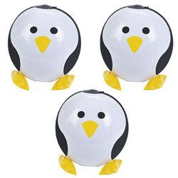 12 ct - Inflatable Penguin Beach Balls