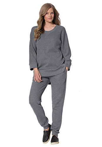 Women's Plus Size 2-Piece Thermal Sweatsuit