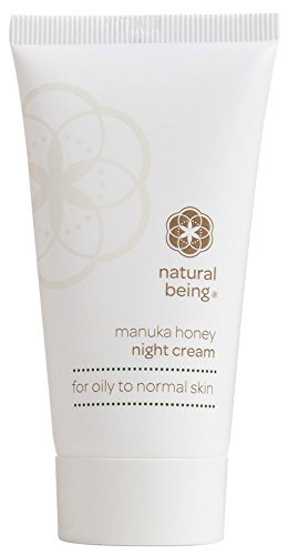 Moisturizing Night Cream, Natural & Anti-Aging. Manuka Honey, Manuka Oil + Organic Ingredients for a Clear, Smooth and Radiant Face - NATURAL BEING NIGHT CREAM for Oily - Normal Skin by Living Nature