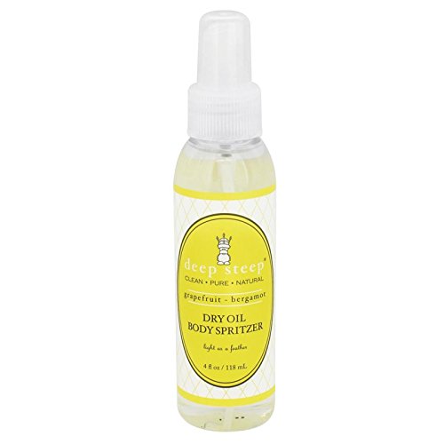 Deep Steep, Dry Oil Body Spritzer, Grapefruit Bergamot, 4 fl oz (118 ml)