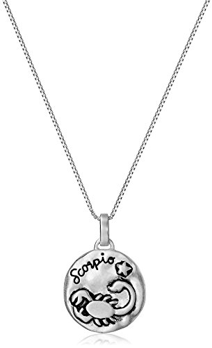 Sterling Silver Reversible Zodiac Pendant Necklace, 18