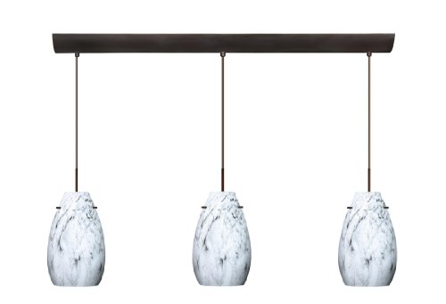

Three Light Incandescent Pendant With Bronze Metal Finish