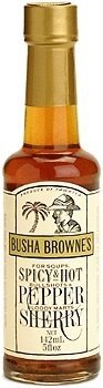 Busha Browne, Spicy & Hot Pepper Sherry, 5.5 Ounce Bottle