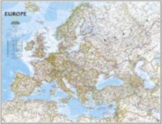 National Geographic Europe Standard Map