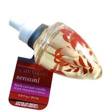 

Bath & Body Works Aromatherapy Black Currant Vanilla Wallflower Refill Bulb Lot - 8 Bulbs
