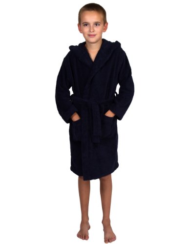 TowelSelections Boys Turkish Cotton Hooded Terry Bathrobe Made in Turkey