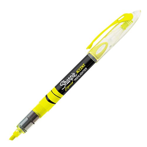 Sharpie Accent Liquid Pen Style Highlighter, Chisel Tip, Yellow, 12ct