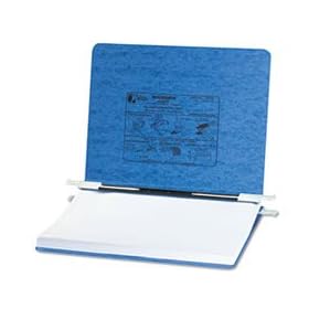 Pressboard Hanging Data Binder 113/4 x 81/2 Light Blue