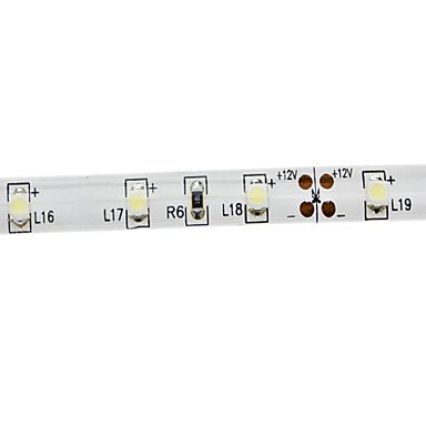 

Waterproof 5M 18W 300x3528 SMD White Light LED Strip Lamp (12V, IP44)