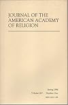 Journal of the American Academy of Religion, vol. LIV (54), no. 1 (Spring 1986): "Love Your Enemies"-Non-Violence; Altruism in Taoism; Iroquois Confederacy; RG Collingwood: Religious Sources of Nazism