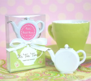 

It's Tea Time! Teapot Tape Measure - Baby Shower Gifts & Wedding Favors (Set of 24)