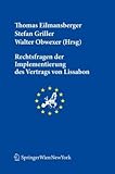 Rechtsfragen der Implementierung des Vertrages von Lissabon