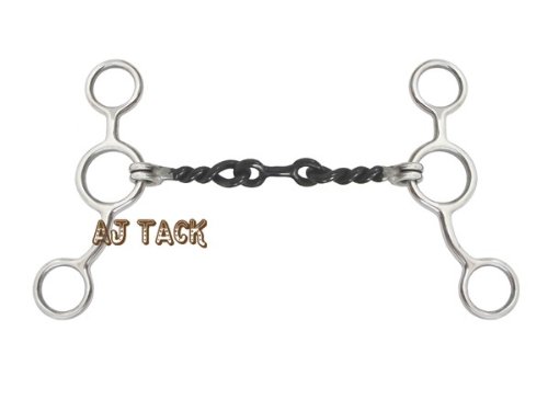 

Jr Cow Horse Three Piece Dog Bone Snaffle Bit