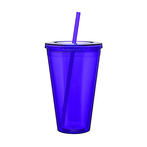 Eco To Go Cold Drink Tumbler - Double Wall -24oz. Capacity - Purple