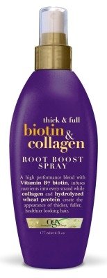OGX Thick & Full Biotin & Collagen Root Boost Spray, High Performance Blend with Vitamin B7 Biotion