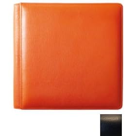 Black RODEO pebble-grain #106 scrapbook album features soft leather by Raika ...