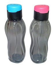 Tupperware Fliptop Plastic Water Bottle Set, 310ml, Set of 2, Black Buy Tupperware Fliptop Plastic Water Bottle Set, 310ml, Set of 2, Black from Amazon.in!
