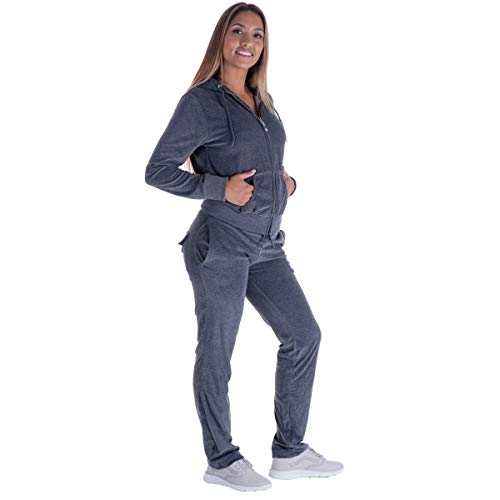 Algopix Similar Product 17 - Leehanton Women Tracksuit Set Velour