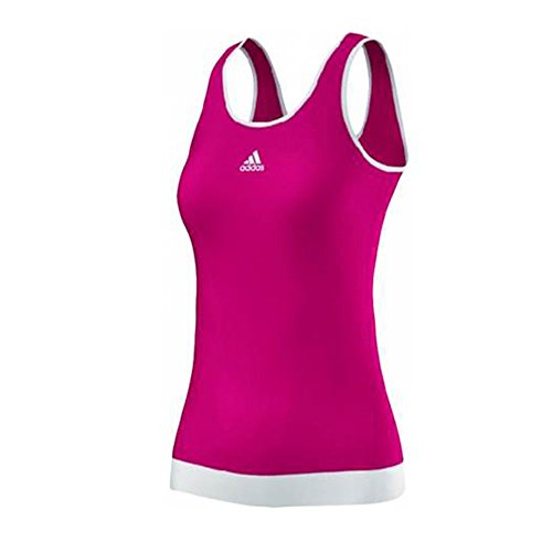 

Adidas Women's Tennis Galaxy Tank-Vivid Berry/White