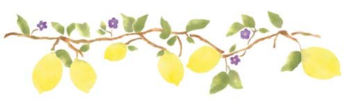 Algopix Similar Product 1 - Designer Stencils Lemon Branch Wall