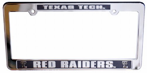 Algopix Similar Product 20 - NCAA Texas Tech Red Raiders Car Tag